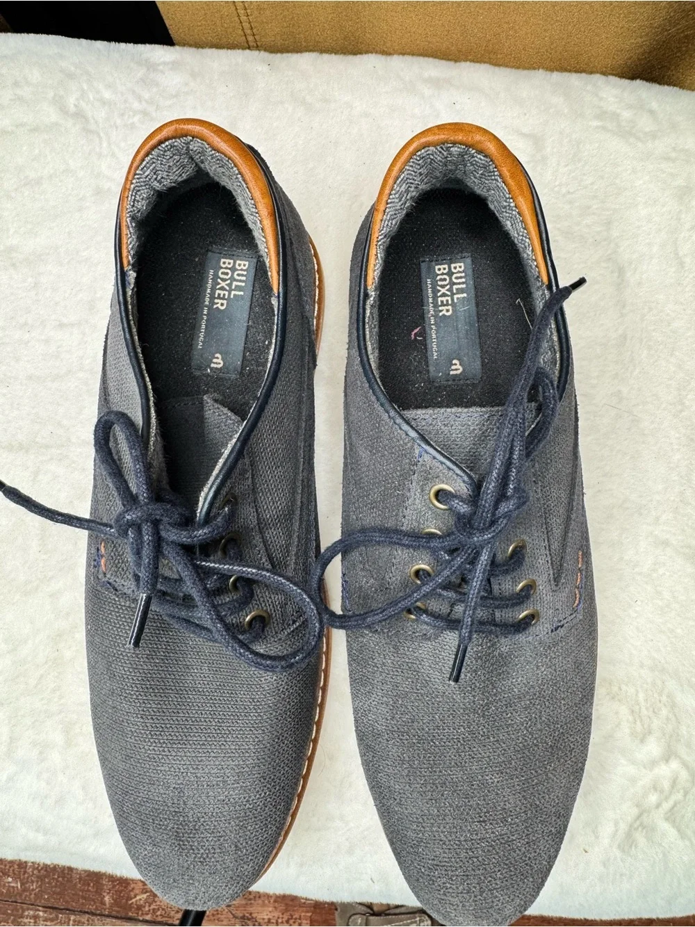 Bull Boxer Gray Casual Lace Up Shoes Men’s Size 8 EU 41